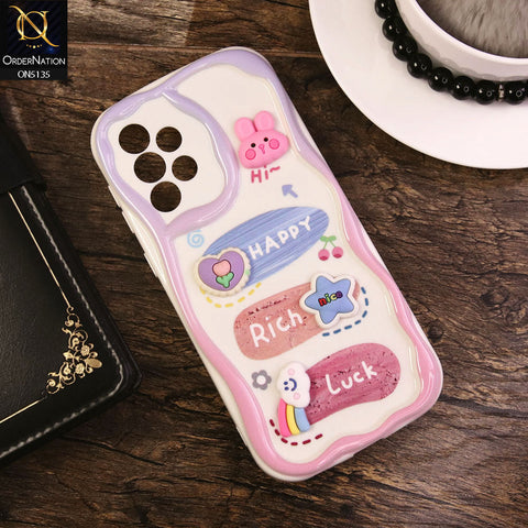 Samsung Galaxy A23 5G Cover - Design 2 - Cute 3D Cartoon Soft Silicon Helix Soft Borders Camera Protection Case