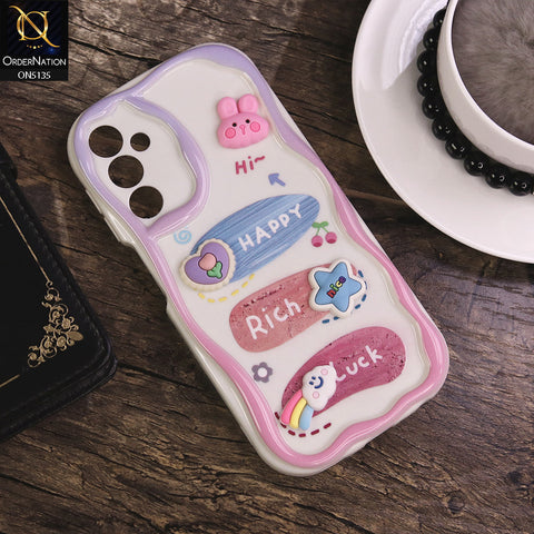 Samsung Galaxy A24 4G Cover - Design 2 - Cute 3D Cartoon Soft Silicon Helix Soft Borders Camera Protection Case