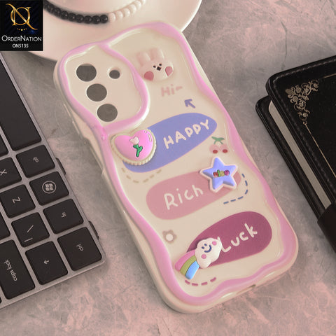 Samsung Galaxy A36 Cover - Design 2 - Cute 3D Cartoon Soft Silicon Helix Soft Borders Camera Protection Case