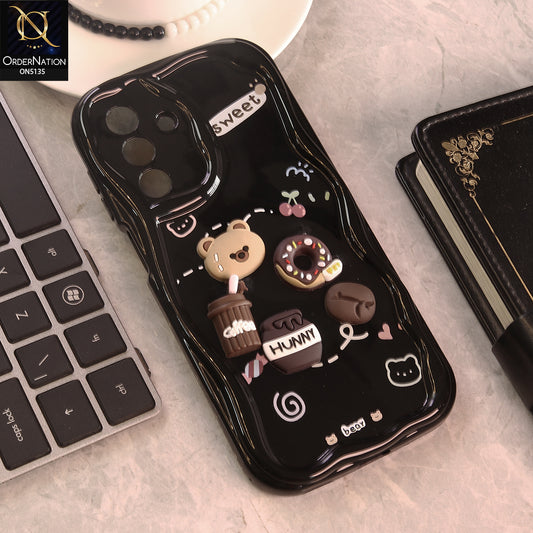 Samsung Galaxy A37 Cover - Design 3 - Cute 3D Cartoon Soft Silicon Helix Soft Borders Camera Protection Case