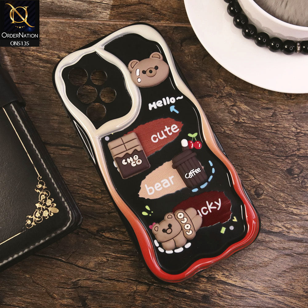 Samsung Galaxy A72 Cover - Design 1 - Cute 3D Cartoon Soft Silicon Helix Soft Borders Camera Protection Case