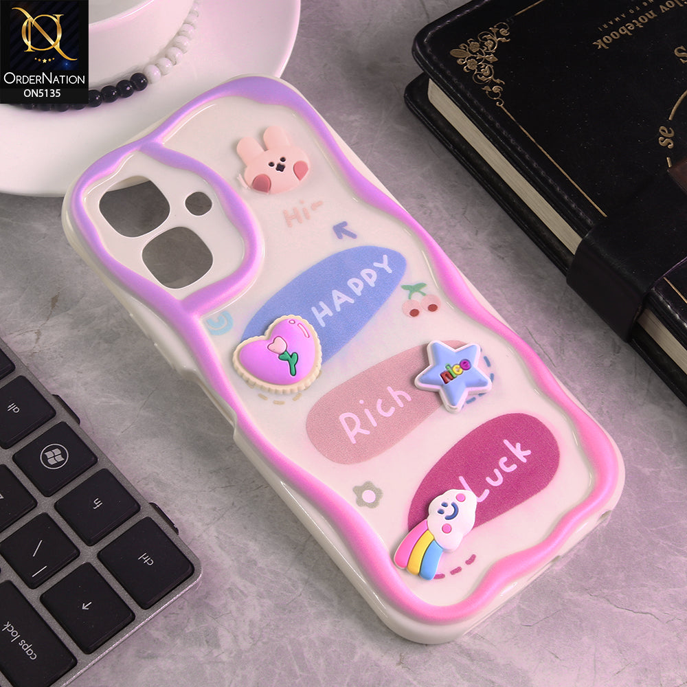 Infinix Smart 10 Cover - Design 2 - Cute 3D Cartoon Soft Silicon Helix Soft Borders Camera Protection Case