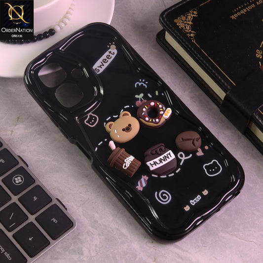 Infinix Smart 10 Cover - Design 3 - Cute 3D Cartoon Soft Silicon Helix Soft Borders Camera Protection Case