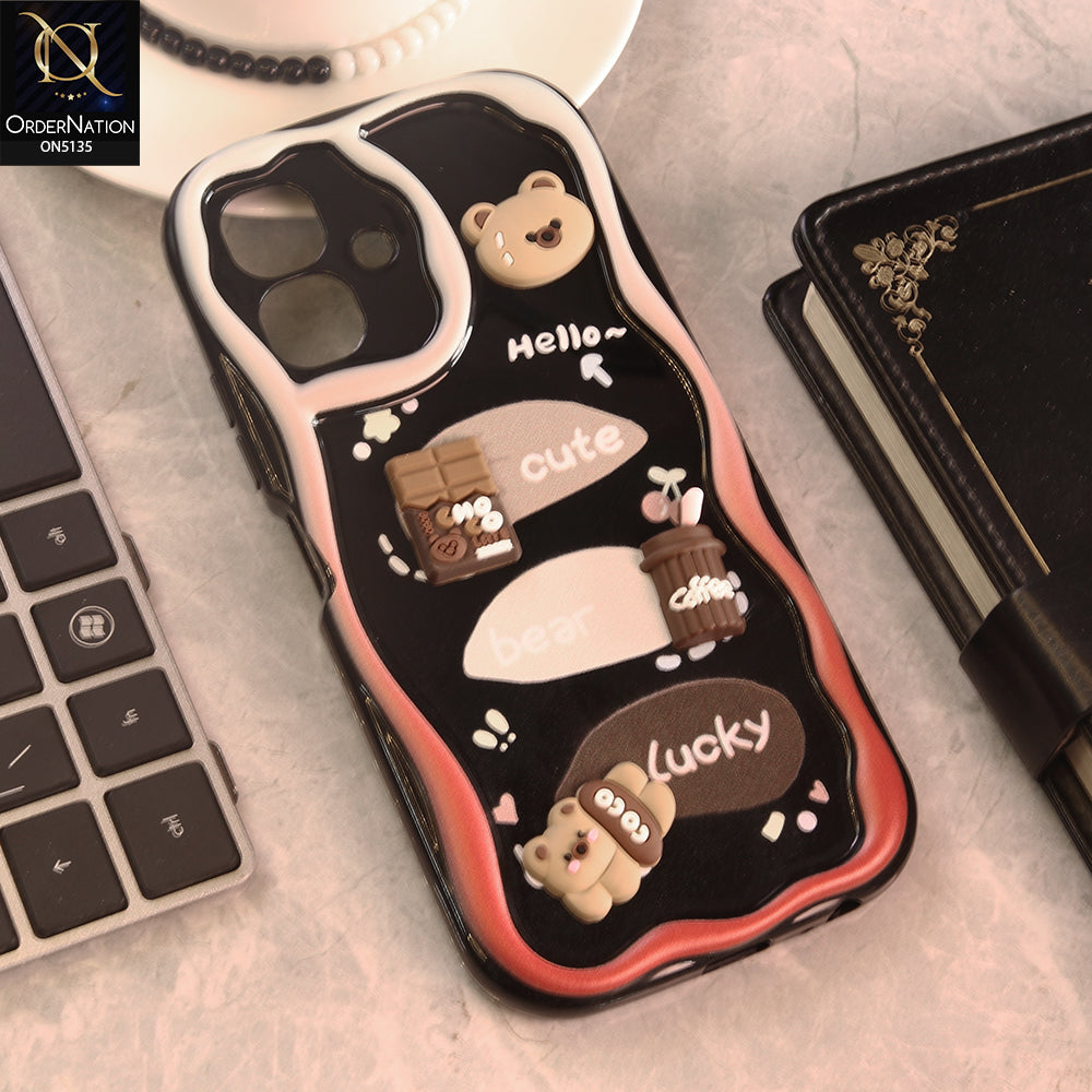 Infinix Smart 20  Cover - Design 1 - Cute 3D Cartoon Soft Silicon Helix Soft Borders Camera Protection Case