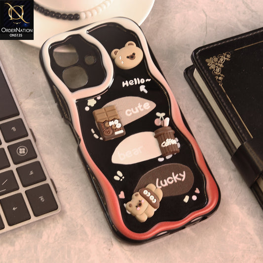 Infinix Smart 20  Cover - Design 1 - Cute 3D Cartoon Soft Silicon Helix Soft Borders Camera Protection Case