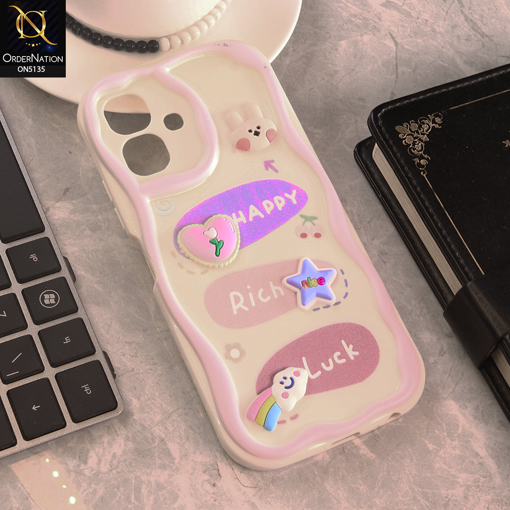 Infinix Smart 20  Cover - Design 2 - Cute 3D Cartoon Soft Silicon Helix Soft Borders Camera Protection Case