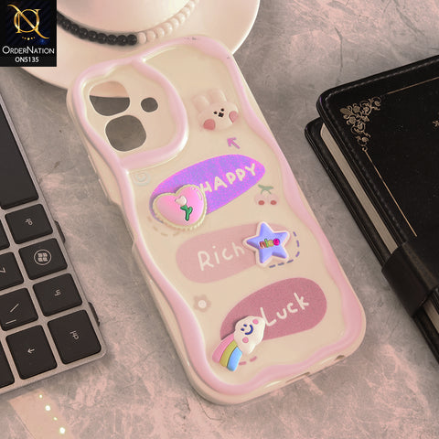 Infinix Smart 20  Cover - Design 2 - Cute 3D Cartoon Soft Silicon Helix Soft Borders Camera Protection Case
