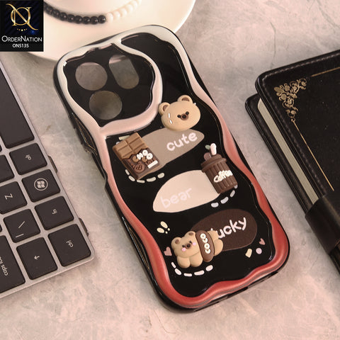 Infinix Smart 9 Cover - Design 1 - Cute 3D Cartoon Soft Silicon Helix Soft Borders Camera Protection Case