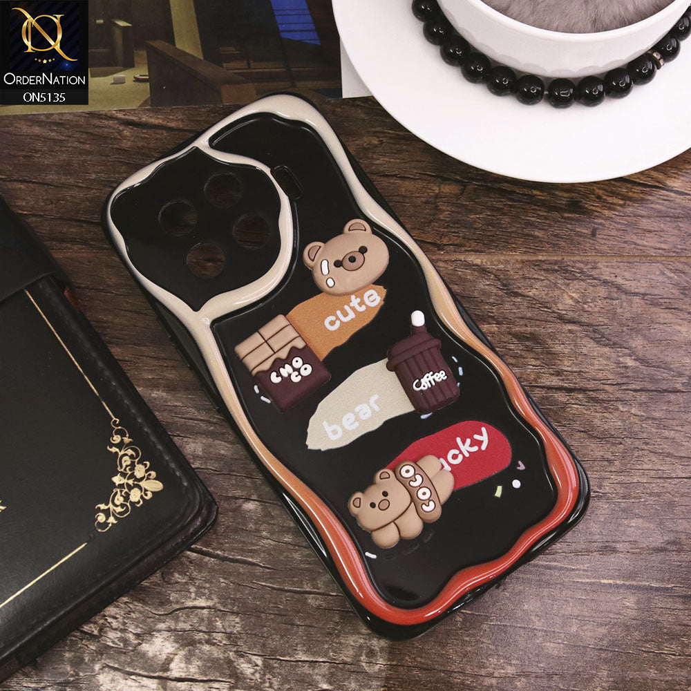 Tecno Spark 20 Pro Plus Cover - Design 1 - Cute 3D Cartoon Soft Silicon Helix Soft Borders Camera Protection Case