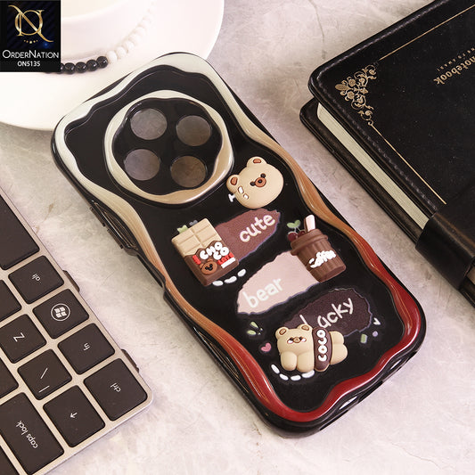 Tecno Spark 30C 4G Cover - Design 1 - Cute 3D Cartoon Soft Silicon Helix Soft Borders Camera Protection Case