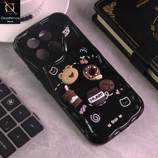 Tecno Spark 30 Pro Cover - Design 3 - Cute 3D Cartoon Soft Silicon Helix Soft Borders Camera Protection Case