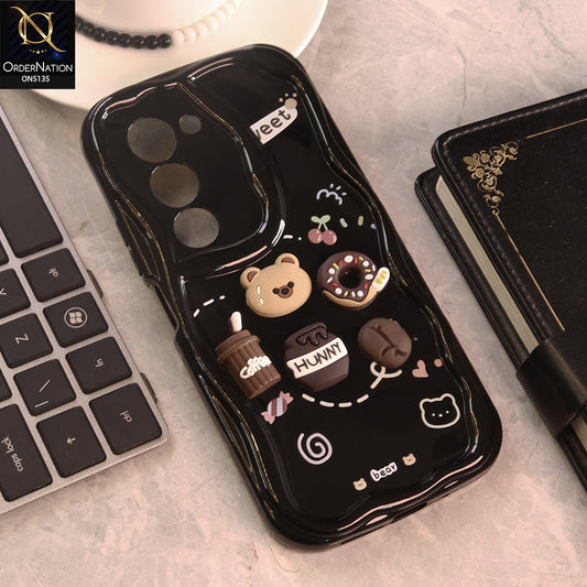 Tecno Spark 40 Pro Cover - Design 3 - Cute 3D Cartoon Soft Silicon Helix Soft Borders Camera Protection Case