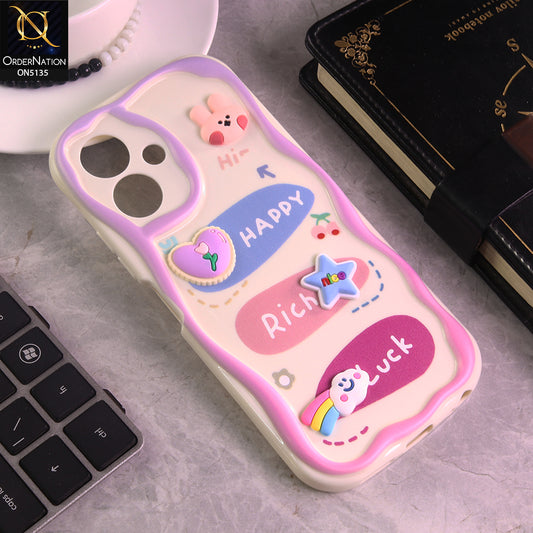 Tecno Spark Go 2 Cover - Design 2 - Cute 3D Cartoon Soft Silicon Helix Soft Borders Camera Protection Case