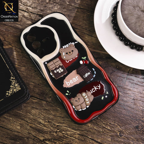 Vivo S12 Cover - Design 1 - Cute 3D Cartoon Soft Silicon Helix Soft Borders Camera Protection Case