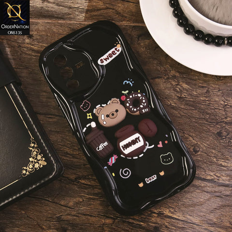 Vivo S12 Cover - Design 3 - Cute 3D Cartoon Soft Silicon Helix Soft Borders Camera Protection Case