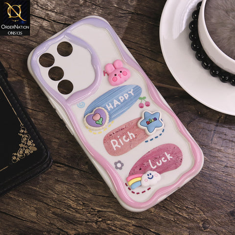 Vivo S16e Cover - Design 2 - Cute 3D Cartoon Soft Silicon Helix Soft Borders Camera Protection Case