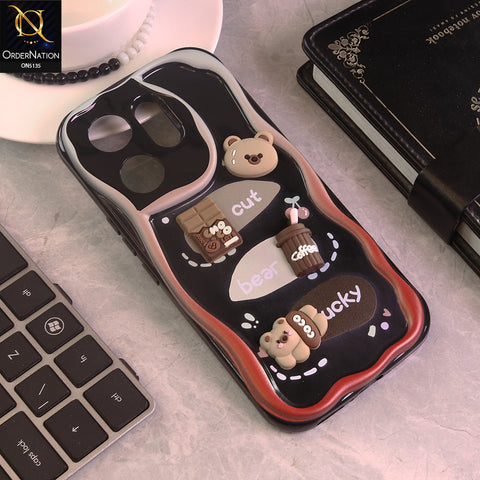 Vivo T4 Pro Cover - Design 1 - Cute 3D Cartoon Soft Silicon Helix Soft Borders Camera Protection Case