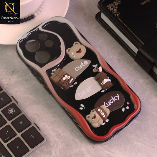 Vivo S50t Cover - Design 1 - Cute 3D Cartoon Soft Silicon Helix Soft Borders Camera Protection Case