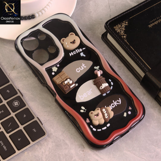Vivo Y05 Cover - Design 1 - Cute 3D Cartoon Soft Silicon Helix Soft Borders Camera Protection Case