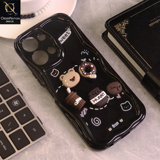 Vivo Y05 Cover - Design 3 - Cute 3D Cartoon Soft Silicon Helix Soft Borders Camera Protection Case