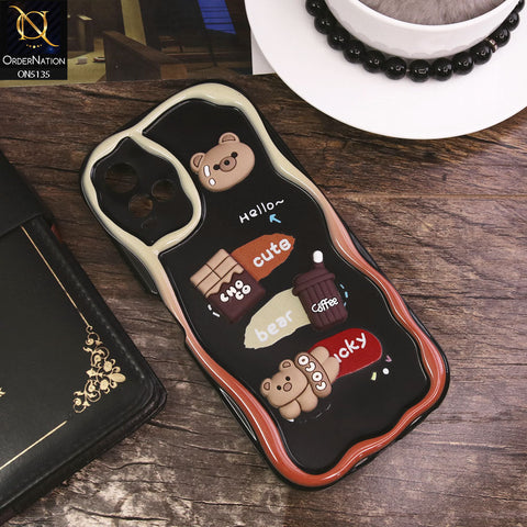 Vivo Y33s Cover - Design 1 - Cute 3D Cartoon Soft Silicon Helix Soft Borders Camera Protection Case