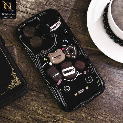 Vivo Y35 Cover - Design 3 - Cute 3D Cartoon Soft Silicon Helix Soft Borders Camera Protection Case