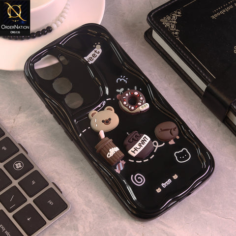 Vivo Y400 Cover - Design 3 - Cute 3D Cartoon Soft Silicon Helix Soft Borders Camera Protection Case