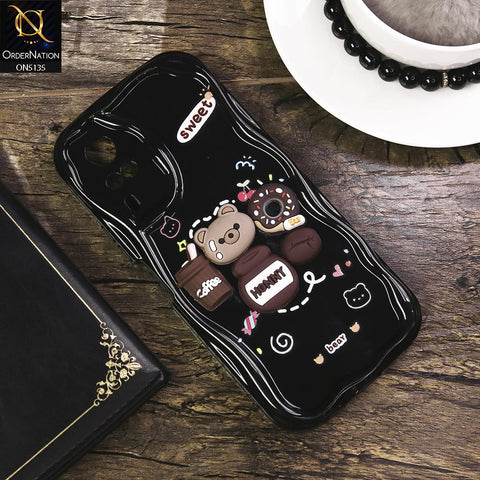 Vivo Y33 Cover - Design 3 - Cute 3D Cartoon Soft Silicon Helix Soft Borders Camera Protection Case