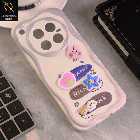 Infinix Zero 40 4G  Cover - Design 2 - Cute 3D Cartoon Soft Silicon Helix Soft Borders Camera Protection Case