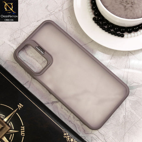 Samsung Galaxy A15 5G Cover - Gray - Luxury Case Pro Camera Bracket Stand Translucent Soct Border Protective Case