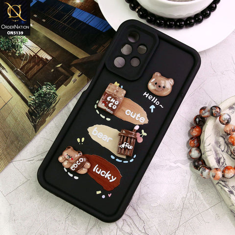 Samsung Galaxy A52s 5G Cover - Black - Trendy 3D Cute Cartoon And Coffee Chocolate Soft Silicon Shockproof Case With Camera Protection