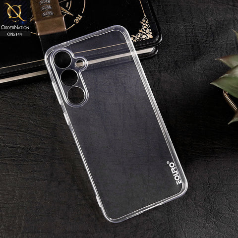 Samsung Galaxy A35 Cover - Transparent - Cryastal Soft TPU Case with Camera Protection