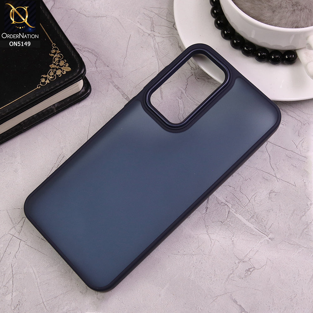 Samsung Galaxy A55 - Blue - New Color Mate Translucent Soft Borders Protective Case