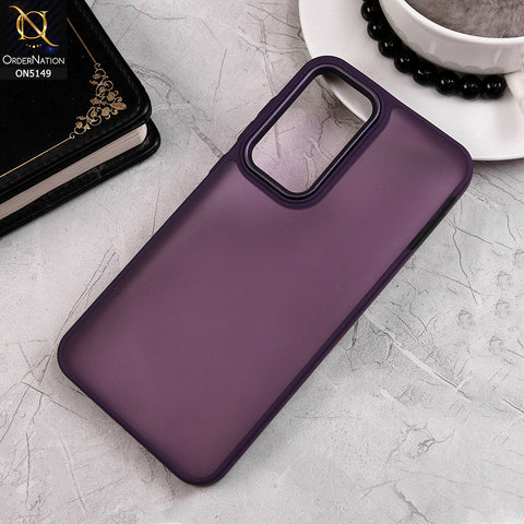 Samsung Galaxy A55 - Purple - New Color Mate Translucent Soft Borders Protective Case
