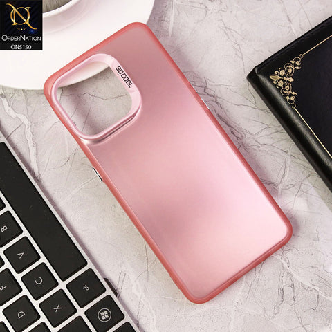 Oppo A94 Cover - Rose Gold - New Matte Color Gradient Shine Series Soft Borders Protective Case