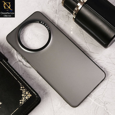 Realme 12 Plus Cover - Gray -  New Matte Color Gradient Shine Series Soft Borders Protective Case