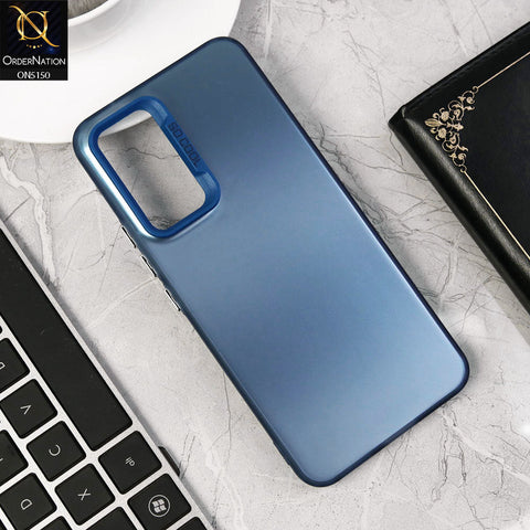 Vivo V23e 5G Cover - Blue - New Matte Color Gradient Shine Series Soft Borders Protective Case