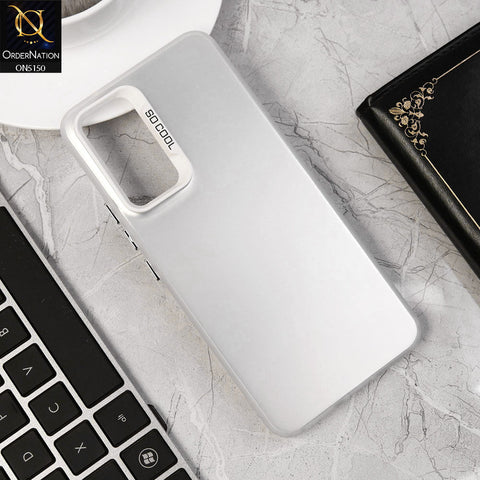 Vivo S10e Cover - Silver - New Matte Color Gradient Shine Series Soft Borders Protective Case