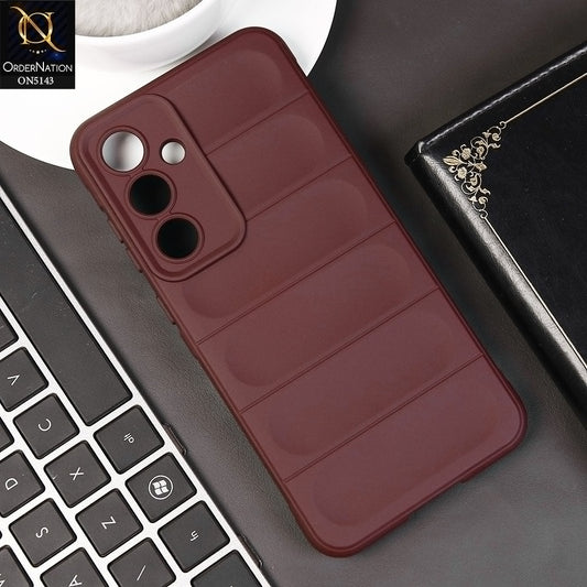 Samsung Galaxy S24 FE Cover - Maroon -  Soft TPU, Drop-Proof, Shockproof, Protective Case