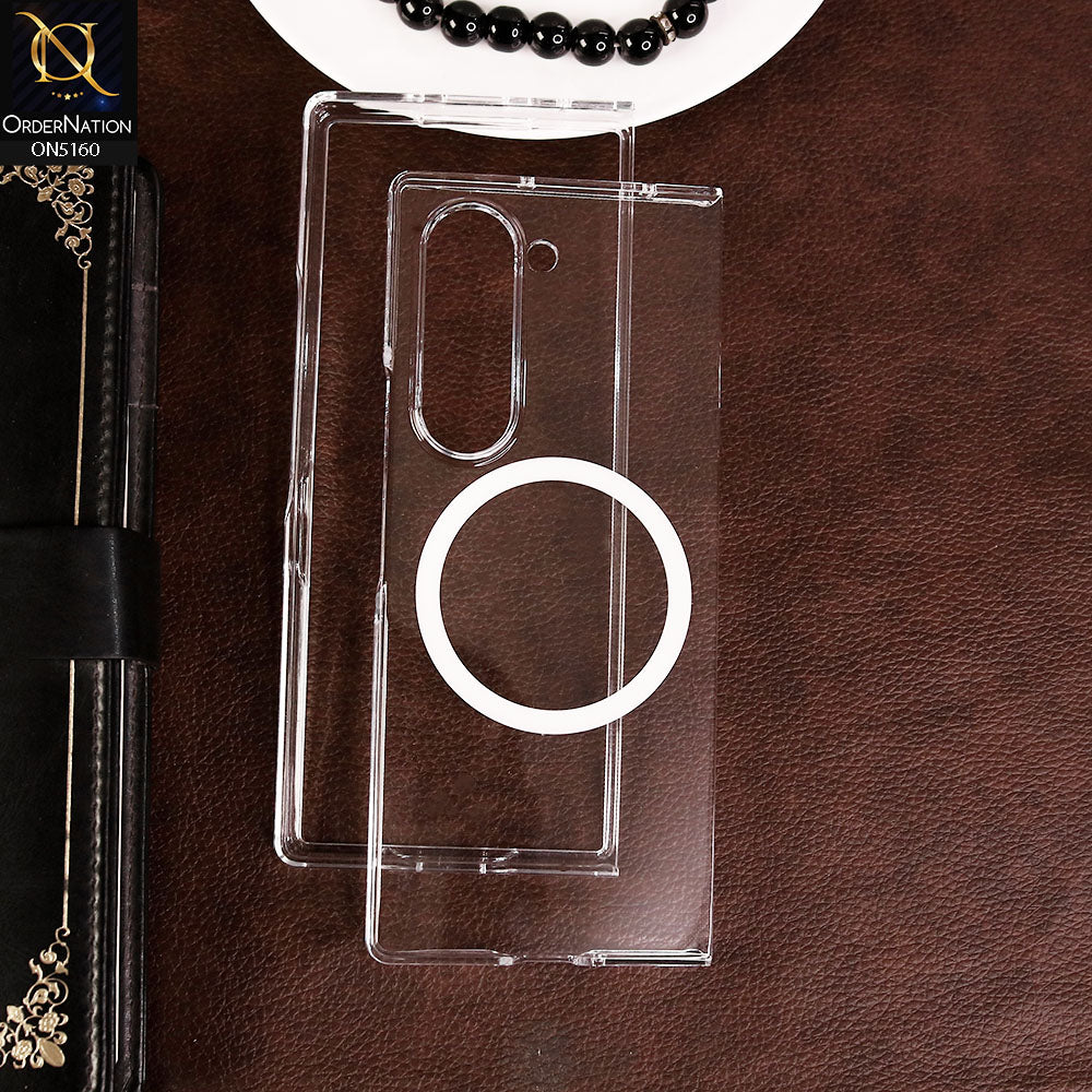 Samsung Galaxy Z Fold 6 5G Cover - transparent - Ultra Hybrid Magsafe Safe with Camera Protection and Transparent Shell Case