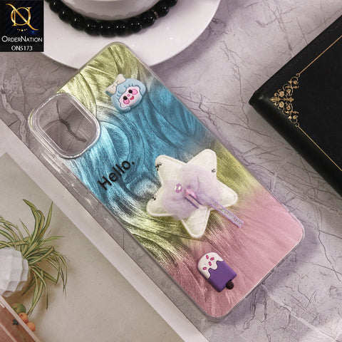 Samsung Galaxy A12 Cover - Design2 - Fancy 3D Cartoon Shiny Soft Case