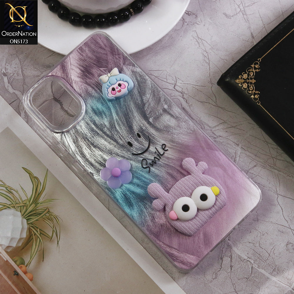 Samsung Galaxy A12 Cover - Design8 - Fancy 3D Cartoon Shiny Soft Case
