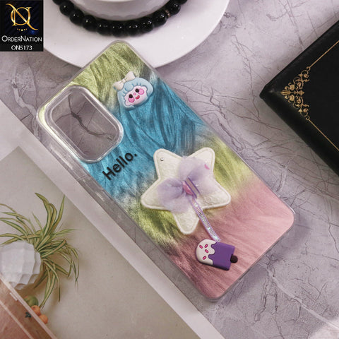 Samsung Galaxy A13 Cover - Design2 - Fancy 3D Cartoon Shiny Soft Case