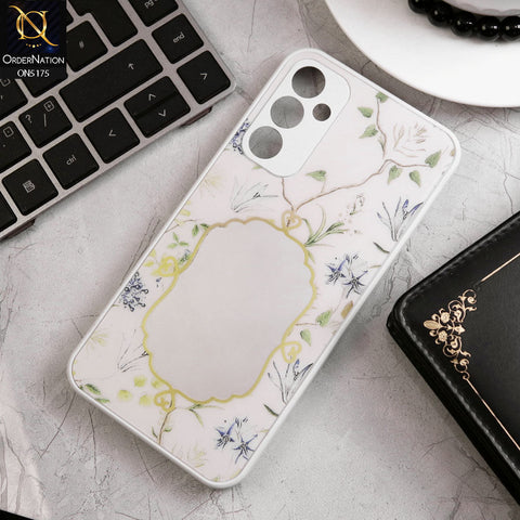 Samsung Galaxy A34 5G Cover - White - Trendy Printed Spring Floral Design Mirror Soft Border Case With Camera Protection
