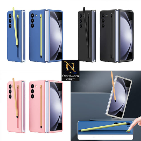 Samsung Galaxy Z Fold 6 5G Cover - Pink - Luxury Skinfeel Shockproof Protective Case With Stylus Pen