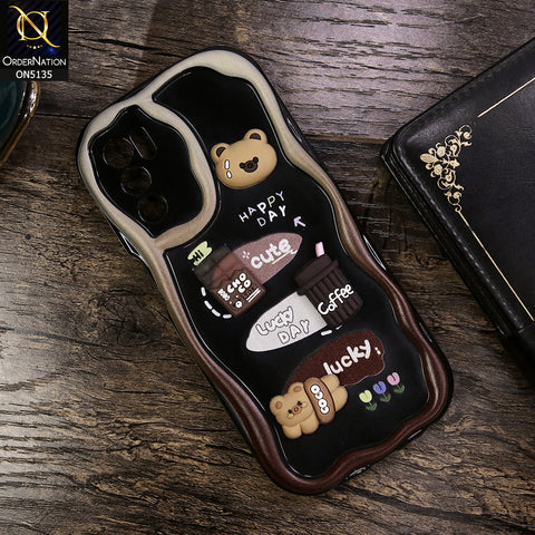 Oppo A55 5G Cover - Design 1 - Cute 3D Cartoon Soft Silicon Helix Soft Borders Camera Protection Case