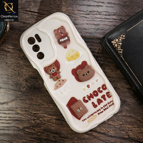 Oppo A55 5G Cover - Design 2 - Cute 3D Cartoon Soft Silicon Helix Soft Borders Camera Protection Case