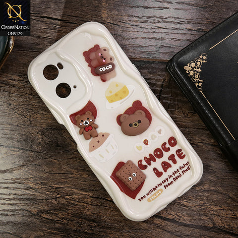 Oppo A76 Cover - Design 2 - Cute 3D Cartoon Soft Silicon Helix Soft Borders Camera Protection Case
