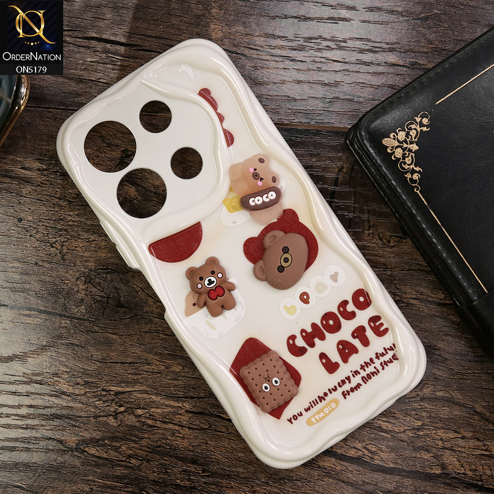 Infinix Note 30 Cover - Design 2 - Cute 3D Cartoon Soft Silicon Helix Soft Borders Camera Protection Case