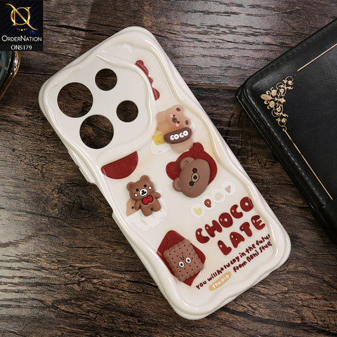 Infinix Note 30 Cover - Design 2 - Cute 3D Cartoon Soft Silicon Helix Soft Borders Camera Protection Case